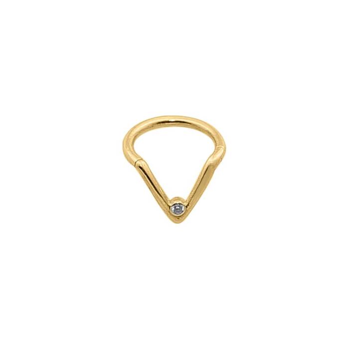 Taşlı V Helix Piercing - 1