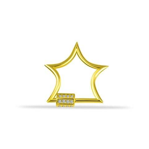 Taşlı Yıldız Charm Kilidi - 2