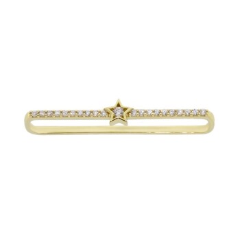 Taşlı Yıldız Industrial Earcuff - 1