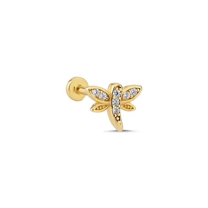 Taşlı Yusufçuk Tragus Piercing - 1