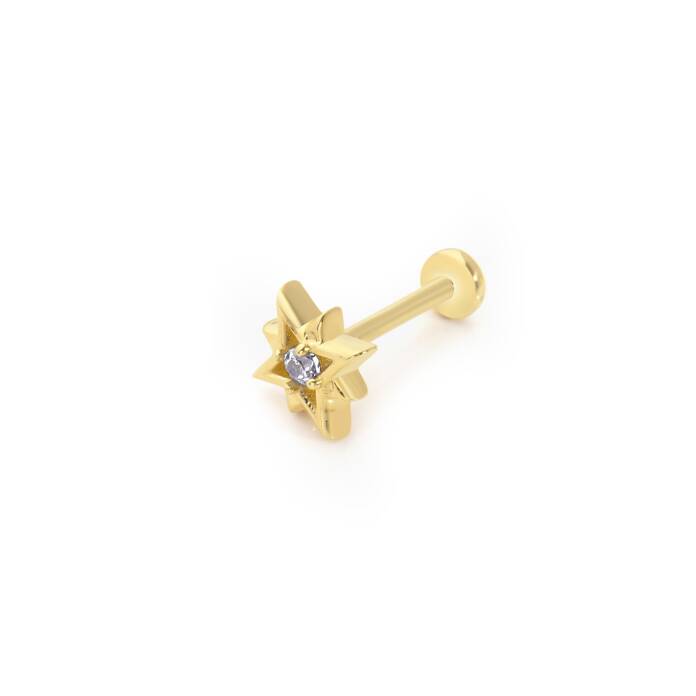 Tektaş Kutup Yıldızı Küçük Tragus Piercing - 1