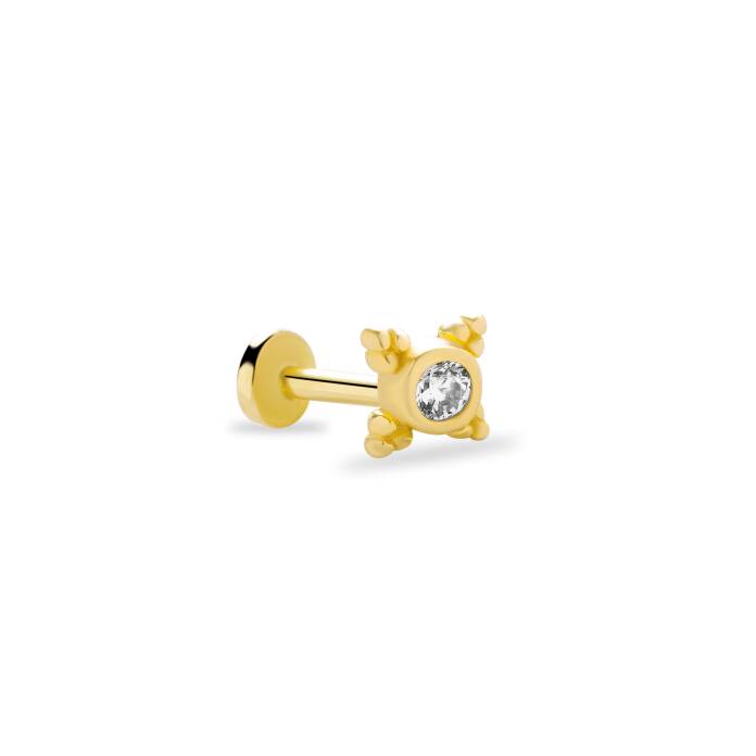 Tektaş Minimal Zarif Tragus Piercing - 2