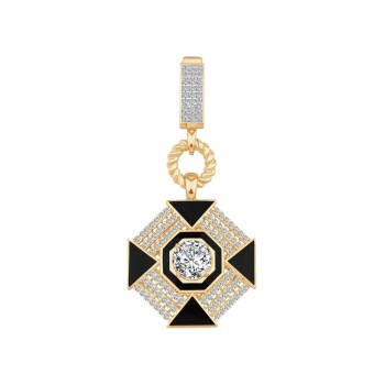 Tektaş Siyah Mineli Charm - 1