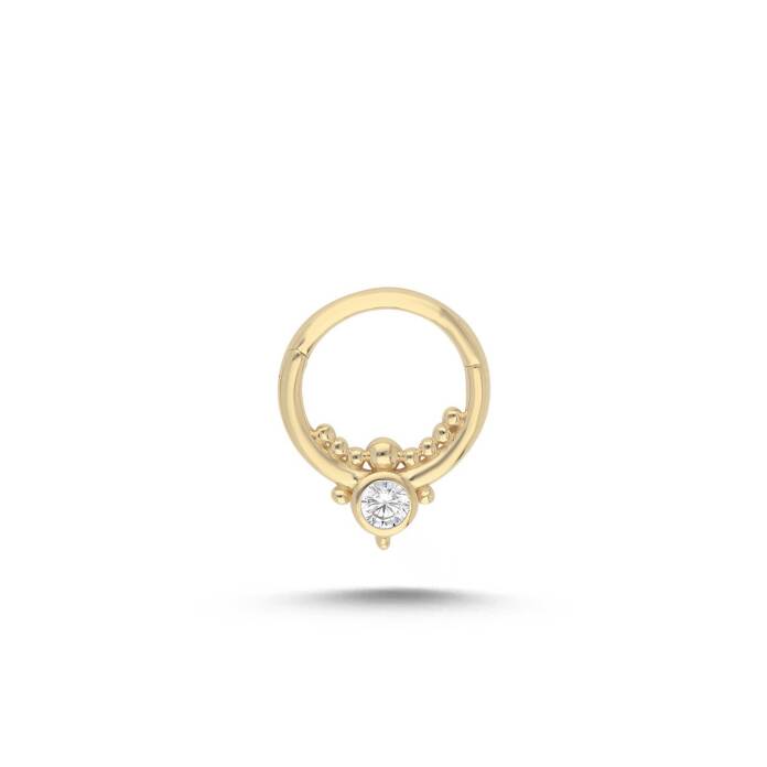 Tektaş Topçuklu Helix Piercing - 1