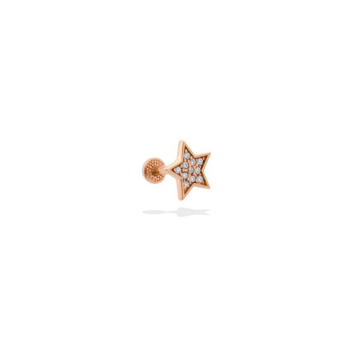 Tırnaklı Taşlı Star Tragus Piercing - 1