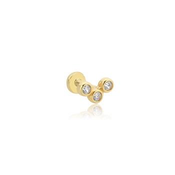 Üç Taş Tragus Piercing - 2