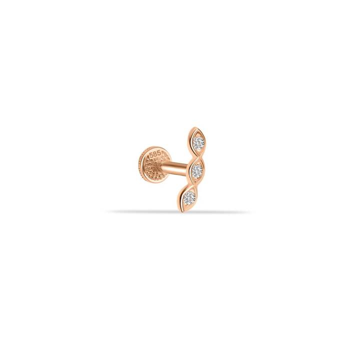 Üç Yaprak Tragus Piercing - 1