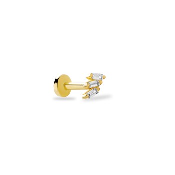 Üçlü Sıralı Baget Tragus Piercing - 2