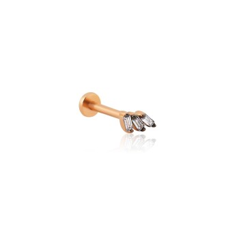 Üçlü Sıralı Baget Tragus Piercing - 3