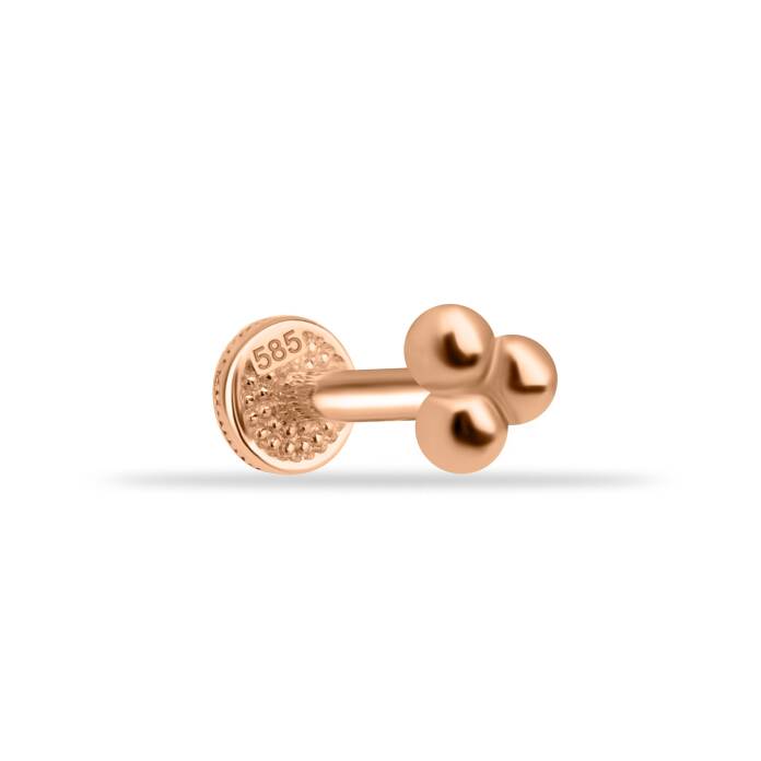 Üçlü Top Model Tragus Piercing - 4