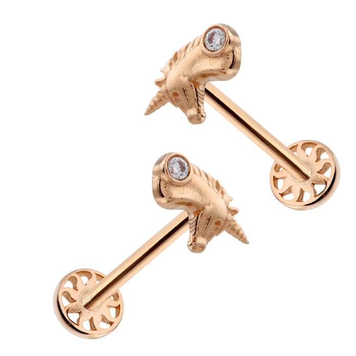 Unicorn Desen Tektaş Tragus Piercing - 3