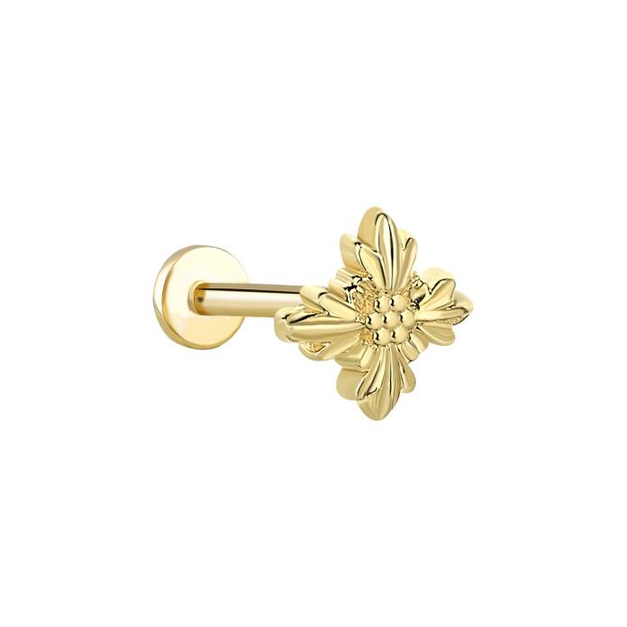 Vintage Çiçek Tragus Piercing - 1