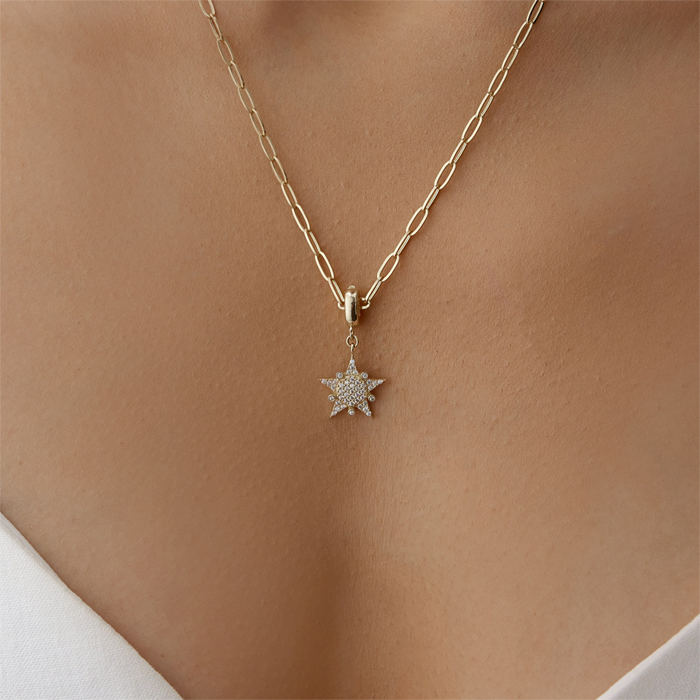 White Vega Star Kolye - 1