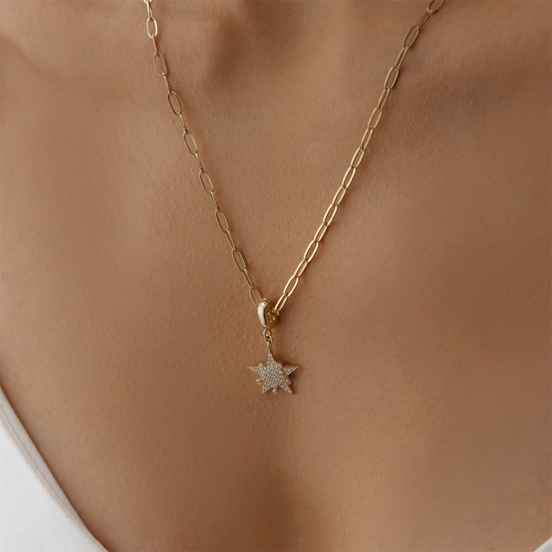 White Vega Star Kolye - 2