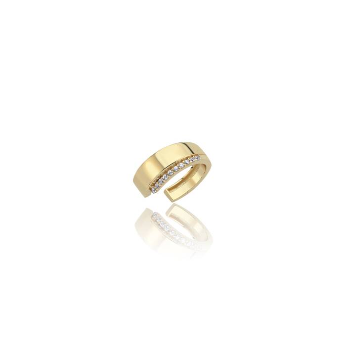 Yanı Taşlı Earcuff - 2