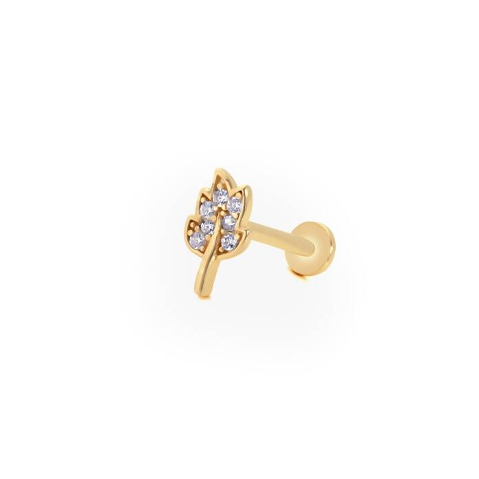 Yaprak Model Tragus Piercing - 1