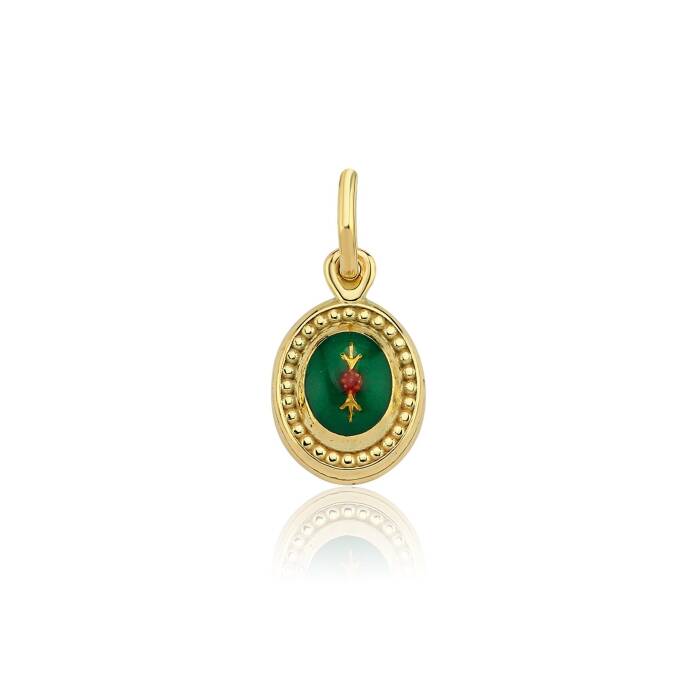 Yeşil Mineli Oval Payon - 1