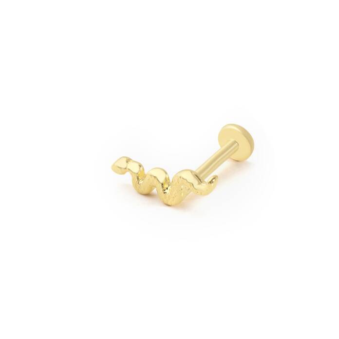 Yılan Desen Tragus Piercing - 1